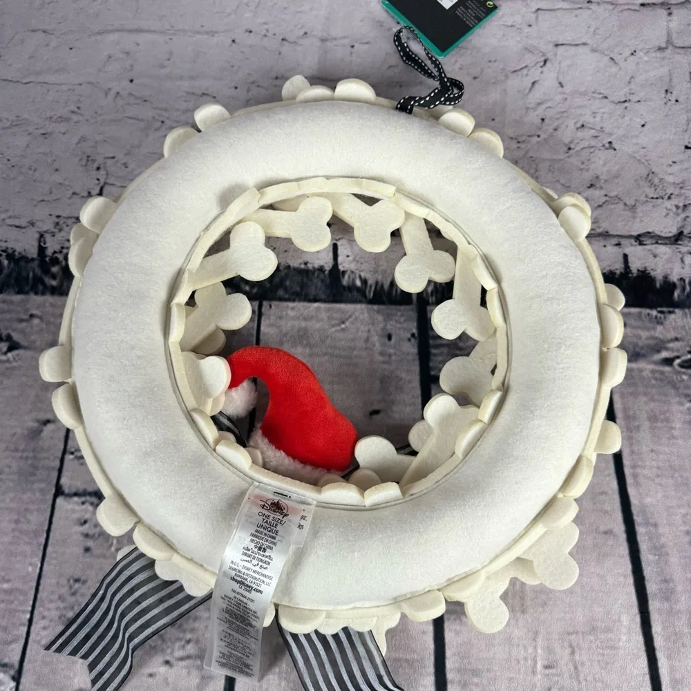 Disney Parks Wreath Nightmare Before Christmas Bones Jack Skellington